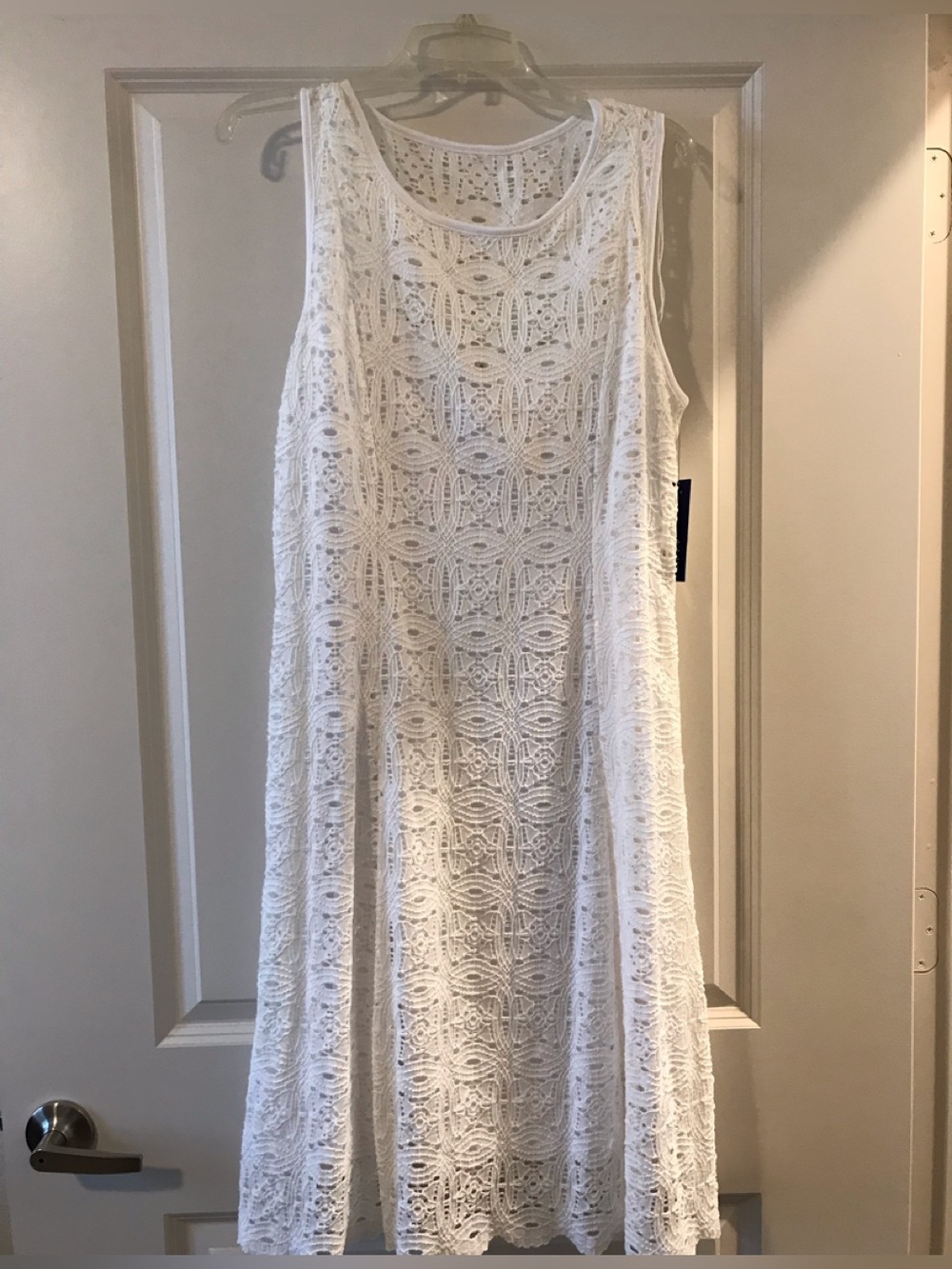 NWT-White Lace Sleeveless A-Line Dress